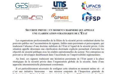 Sécurité privée : un moment charnière qui appelle une clarification stratégique de l’État